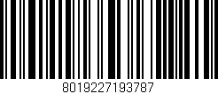 Código de barras (EAN, GTIN, SKU, ISBN): '8019227193787'