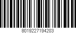 Código de barras (EAN, GTIN, SKU, ISBN): '8019227194203'