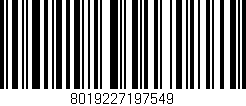 Código de barras (EAN, GTIN, SKU, ISBN): '8019227197549'