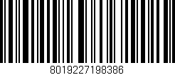 Código de barras (EAN, GTIN, SKU, ISBN): '8019227198386'
