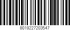 Código de barras (EAN, GTIN, SKU, ISBN): '8019227203547'