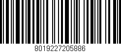 Código de barras (EAN, GTIN, SKU, ISBN): '8019227205886'