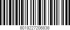 Código de barras (EAN, GTIN, SKU, ISBN): '8019227206838'