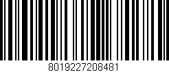 Código de barras (EAN, GTIN, SKU, ISBN): '8019227208481'