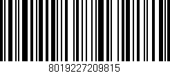 Código de barras (EAN, GTIN, SKU, ISBN): '8019227209815'