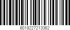 Código de barras (EAN, GTIN, SKU, ISBN): '8019227213362'