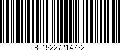 Código de barras (EAN, GTIN, SKU, ISBN): '8019227214772'