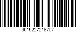 Código de barras (EAN, GTIN, SKU, ISBN): '8019227216707'