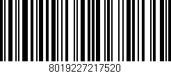 Código de barras (EAN, GTIN, SKU, ISBN): '8019227217520'
