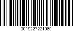 Código de barras (EAN, GTIN, SKU, ISBN): '8019227221060'