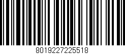 Código de barras (EAN, GTIN, SKU, ISBN): '8019227225518'