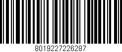 Código de barras (EAN, GTIN, SKU, ISBN): '8019227226287'