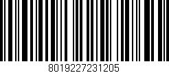 Código de barras (EAN, GTIN, SKU, ISBN): '8019227231205'