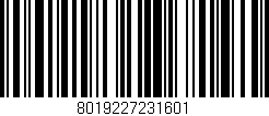Código de barras (EAN, GTIN, SKU, ISBN): '8019227231601'