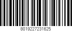 Código de barras (EAN, GTIN, SKU, ISBN): '8019227231625'