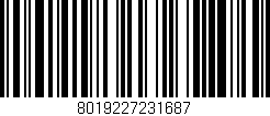 Código de barras (EAN, GTIN, SKU, ISBN): '8019227231687'