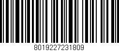 Código de barras (EAN, GTIN, SKU, ISBN): '8019227231809'