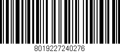 Código de barras (EAN, GTIN, SKU, ISBN): '8019227240276'