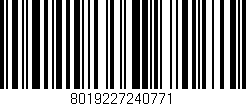 Código de barras (EAN, GTIN, SKU, ISBN): '8019227240771'