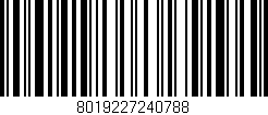 Código de barras (EAN, GTIN, SKU, ISBN): '8019227240788'