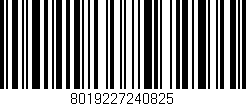 Código de barras (EAN, GTIN, SKU, ISBN): '8019227240825'