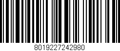 Código de barras (EAN, GTIN, SKU, ISBN): '8019227242980'