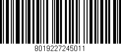 Código de barras (EAN, GTIN, SKU, ISBN): '8019227245011'