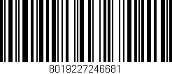 Código de barras (EAN, GTIN, SKU, ISBN): '8019227246681'