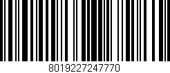 Código de barras (EAN, GTIN, SKU, ISBN): '8019227247770'