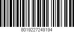 Código de barras (EAN, GTIN, SKU, ISBN): '8019227249194'