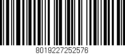 Código de barras (EAN, GTIN, SKU, ISBN): '8019227252576'