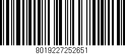 Código de barras (EAN, GTIN, SKU, ISBN): '8019227252651'