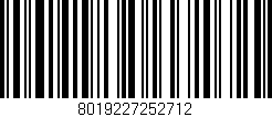 Código de barras (EAN, GTIN, SKU, ISBN): '8019227252712'