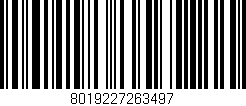 Código de barras (EAN, GTIN, SKU, ISBN): '8019227263497'