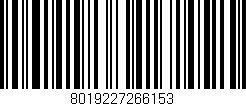 Código de barras (EAN, GTIN, SKU, ISBN): '8019227266153'