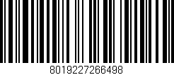 Código de barras (EAN, GTIN, SKU, ISBN): '8019227266498'