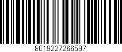 Código de barras (EAN, GTIN, SKU, ISBN): '8019227266597'