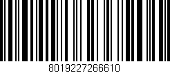 Código de barras (EAN, GTIN, SKU, ISBN): '8019227266610'