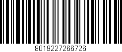 Código de barras (EAN, GTIN, SKU, ISBN): '8019227266726'