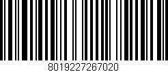Código de barras (EAN, GTIN, SKU, ISBN): '8019227267020'
