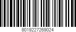 Código de barras (EAN, GTIN, SKU, ISBN): '8019227269024'