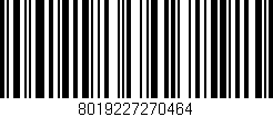 Código de barras (EAN, GTIN, SKU, ISBN): '8019227270464'