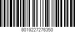 Código de barras (EAN, GTIN, SKU, ISBN): '8019227276350'