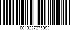 Código de barras (EAN, GTIN, SKU, ISBN): '8019227276893'