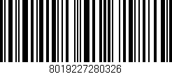 Código de barras (EAN, GTIN, SKU, ISBN): '8019227280326'