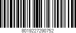 Código de barras (EAN, GTIN, SKU, ISBN): '8019227290752'
