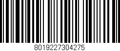 Código de barras (EAN, GTIN, SKU, ISBN): '8019227304275'