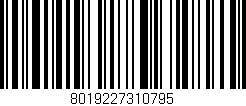 Código de barras (EAN, GTIN, SKU, ISBN): '8019227310795'