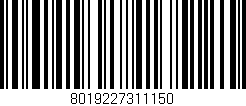 Código de barras (EAN, GTIN, SKU, ISBN): '8019227311150'