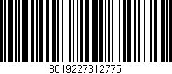 Código de barras (EAN, GTIN, SKU, ISBN): '8019227312775'